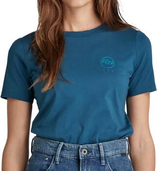 G-Star RAW Mysid Long Slim Top Midden blauw Dames - Foto 2