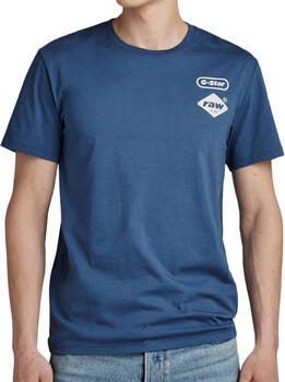G-Star RAW Chest Graphic T-Shirt Midden blauw Heren - Foto 2
