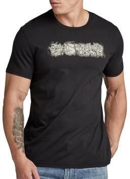 G-Star RAW regular fit T-shirt met printopdruk zwart
