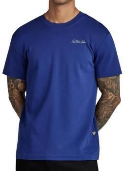 G-Star RAW Multi Graphic T-Shirt Midden blauw Heren