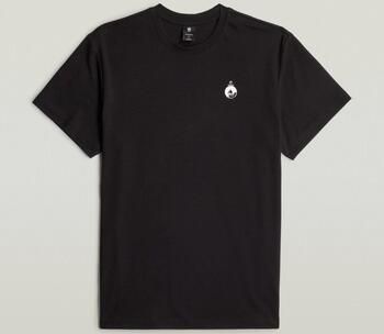 G-Star RAW Trims Back Graphic T-shirt Zwart Heren