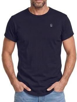 G-Star RAW Roll Up Relaxed T-Shirt Donkerblauw Heren