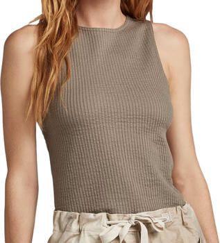 G-Star RAW Tanktop 3D Rib Bruin Dames - Foto 2