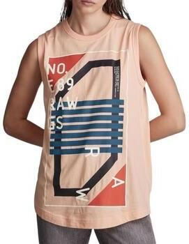 G-Star RAW Lash Graphic Tanktop Roze Dames - Foto 2