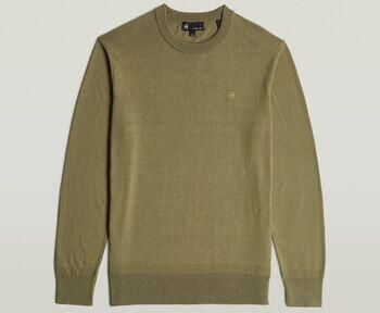 G-Star RAW Premium Core Gebreide Trui Groen Heren
