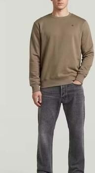 G-Star RAW Logo Sweater Bruin Heren