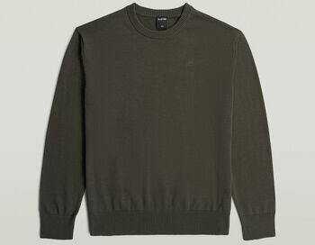 G-Star Raw Trui D30780-E813 CORE REFINED R KNIT-H020 BLACK LIVE