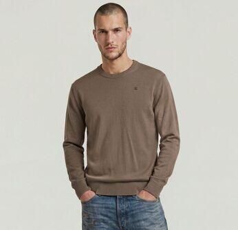 G-Star Raw Trui D30780-E813 CORE REFINED R KNIT-J248 FOSSIL