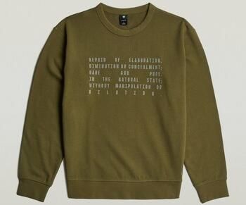 G-Star Raw Trui TEXT GRAPHIC R SW