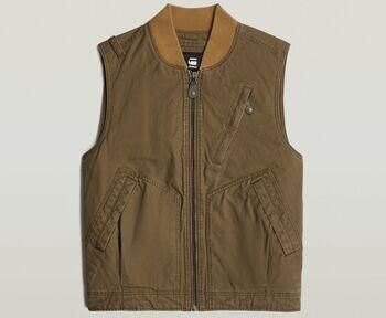 G-Star Raw Vest D26910-D191 DUTY CANVAS VEST-9186 DESERT PALM