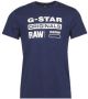 G-Star T-shirt met korte mouwen Graphic 8 r t Blauw Heren - Thumbnail 3