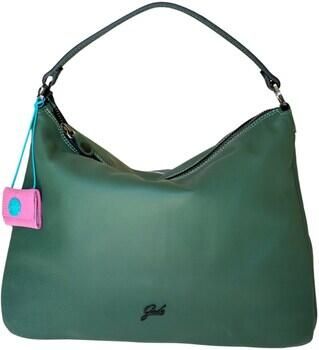 Gabs Groene Handtas Leer+Strepen Zwart Green