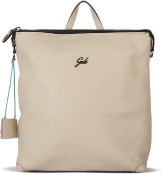 Gabs Elegante Leren Rugzak met Ritssluiting Beige Dames - Foto 4