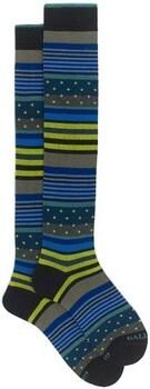 Gallo Grijze Gestreepte Polka Dot Sokken Multicolor Heren