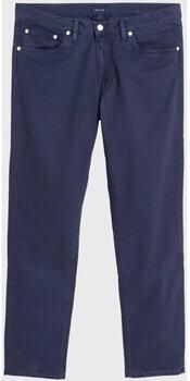 Gant Blauwe Katoenen Jeans Broek 5-Pocket Broek Blue Heren