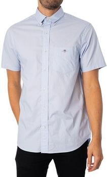 Gant Overhemd met korte mouwen Regular fit poplin overhemd licht slijtvast easy care - Foto 2