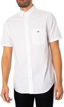 Gant Overhemd met korte mouwen Regular fit poplin overhemd licht slijtvast easy care - Foto 2