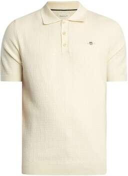 Gant Polo Shirt Korte Mouw Gestructureerd katoenen poloshirt