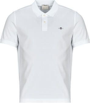 Gant Poloshirt REG SHIELD SS PIQUE POLO met logo en platte breikraag 100% katoen pique - Foto 14