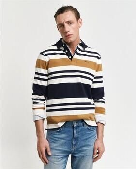 Gant Sweater Heavy Rugger Shield Polo Beige Navy