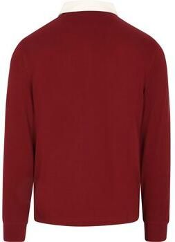 Gant Polo Shirt Lange Mouw Heavy Rugger Polo Piqué Rood