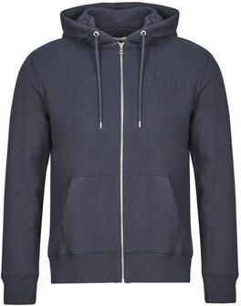 Gant Capuchonsweatvest EMBOSSED FULL-ZIP HOODIE een verheven -grafiekembossing op de borst