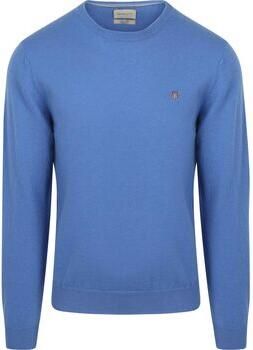 Gant Gebreide pullover van zuivere lamswol met ribboorden