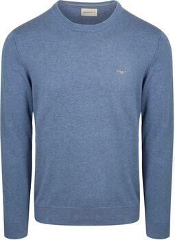 Gant Sweaters Pullover Melange Blauw