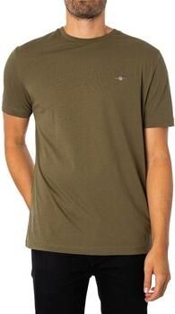 Gant T-shirt REG SHIELD SS T-SHIRT met logoborduursel op borsthoogte