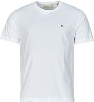 Gant T-shirt REG SHIELD SS T-SHIRT met logoborduursel op borsthoogte - Foto 10