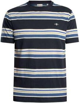 Gant T-shirt Korte Mouw T-shirt met meerdere strepen