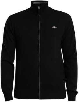 Gant Trui Superfijne lamswollen cardigan met rits