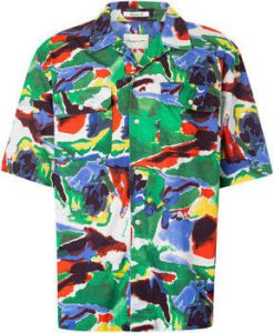 Gant Overhemd Korte Mouw Ruimvallend katoenen lyocell overhemd met korte mouwen