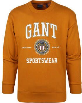 Gant Sweater O-Hals Okergeel