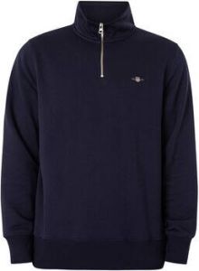 Gant Sweater Regular Shield-sweatshirt met halve rits