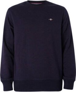 Gant Sweater Sweatshirt met ronde hals en schild