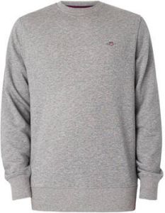 Gant Sweater Sweatshirt met ronde hals en schild