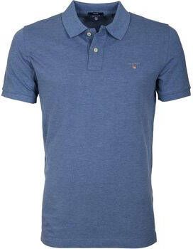Gant T-shirt Polo Basic Blauw