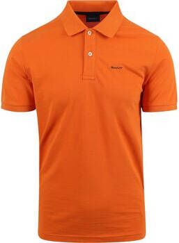 Gant T-shirt Polo Piqué Rugger Oranje