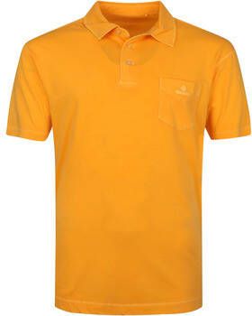 Gant T-shirt Sunfaded Jersey Polo Oranje