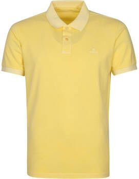 Gant T-shirt Sunfaded Polo Geel