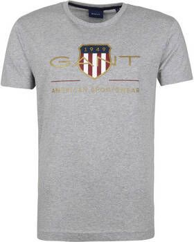 Gant T-shirt Logo Grijs