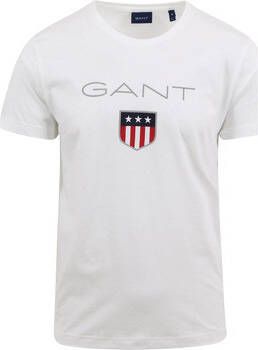 Gant T-shirt Shield Logo Wit