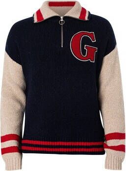 Gant Fleece Jack Wollen Neps Letterman jas