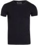 Garage T-shirt Stretch Basic Zwart V-Hals - Thumbnail 1