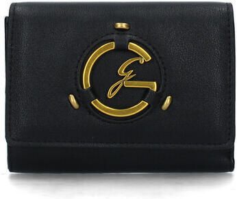 Gattinoni Zwarte portemonnee met logo en kaartvakken Black Dames