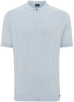 GENTI Heren Polo's & T-shirts Polo Zip Ss 1260 Lichtblauw - Foto 5