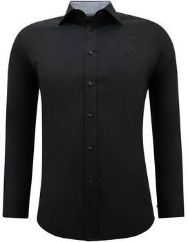 Gentile Bellini Overhemd Lange Mouw Business Voor Blouse Stretch