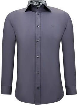 Gentile Bellini Overhemd Lange Mouw Nette Zakelijke Effe Blouse Stretch