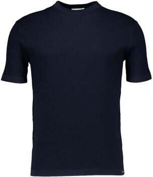 GENTILUOMO Heren Polo's & T-shirts Round Neck Ss Donkerblauw - Foto 5